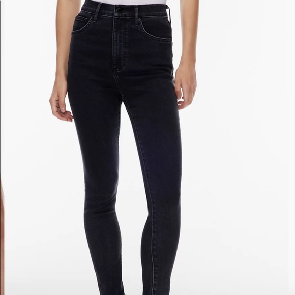 NWOT Denim Forum the Lola high rise skinny black jeans - Picture 2 of 13